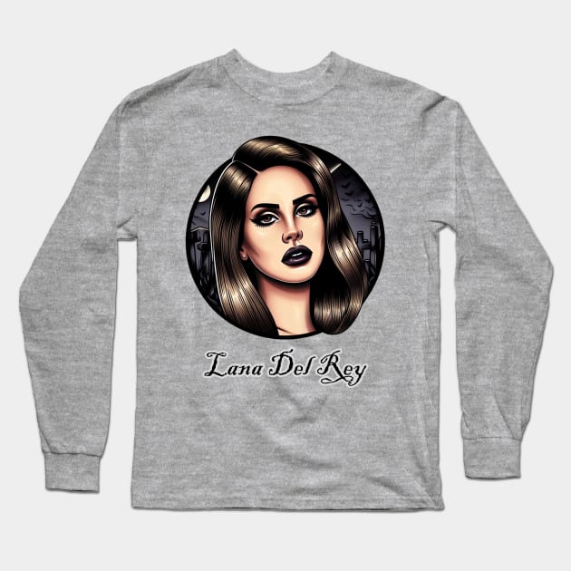 Lana Del Rey Dark Paradise Long Sleeve T-Shirt by Tiger Mountain Design Co.